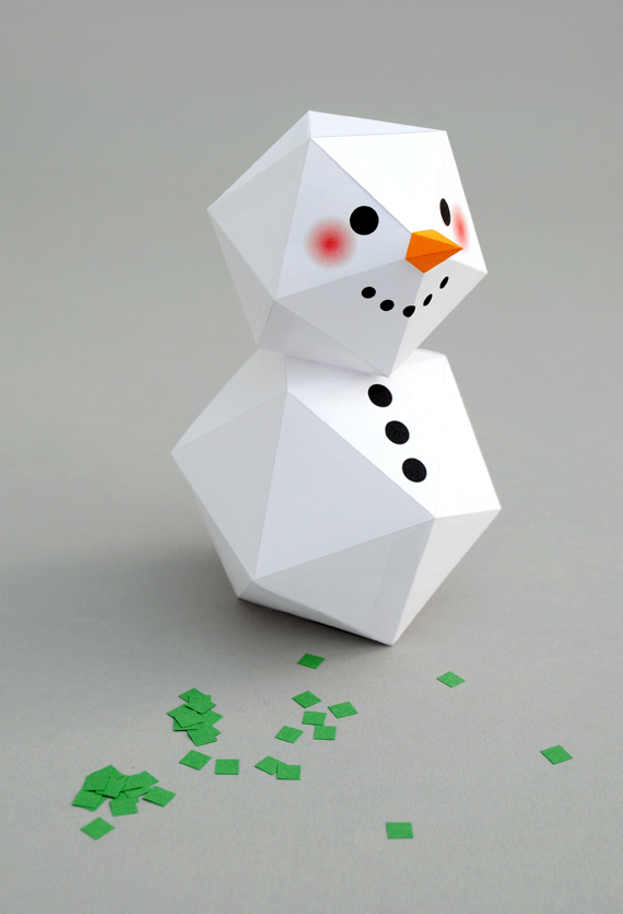 geometric snowman // minieco