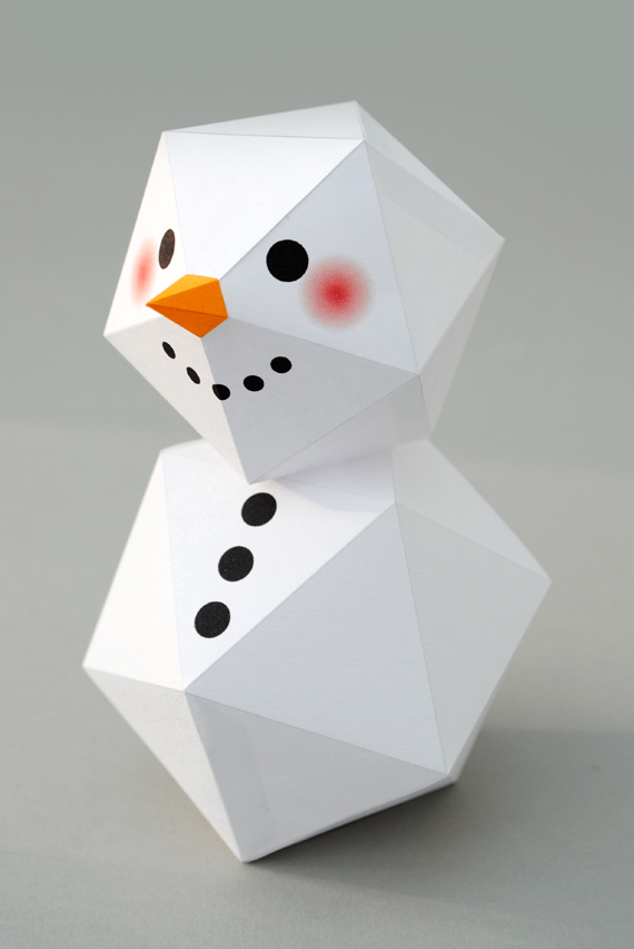 geometric snowman // minieco